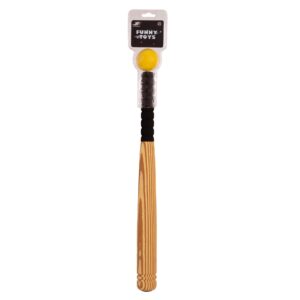 Bate con pelota béisbol softee wood