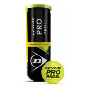 Bote de 3 pelotas de pádel dunlop pro padel