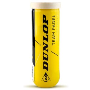 Bote de 3 pelotas de pádel dunlop team padel d pb