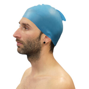 Gorro natación silicona con aleta softee