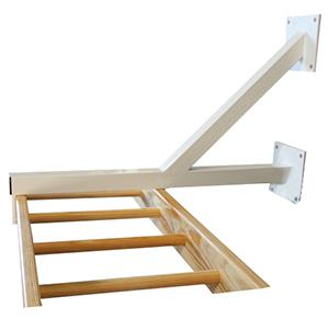 Herraje para escalera horizontal -2 uds-