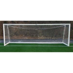Juego porterías aluminio fútbol 11 120x100 mm trasladables