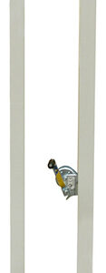Juego postes voleibol fijos de aluminio seccion cuadrada 80x80mm