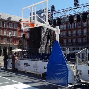 Juego protectores para canastas minibasket forma triangular