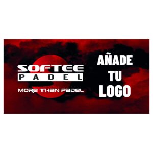 Lona textil con tu marca y softee pádel
