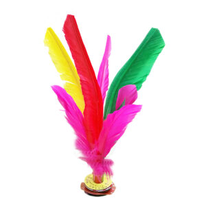 Lote 5 indiakas fútbol pluma 21cm