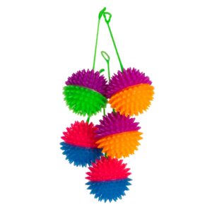 Lote 5 pelotas luminosa masaje 7cm