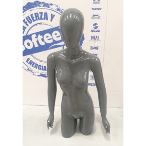 Maniquí mujer torso 1.0 gris