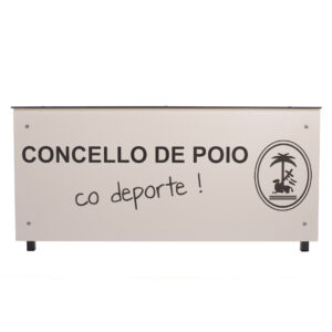 Mesa anotadores basic fenólico 8mm blanco personalizable