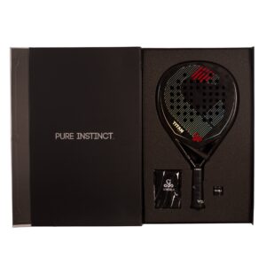 Pack pala de pádel vibor-a titan 15k black twill