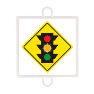 Panel de señalización tráfico de advertencia nº 2 (semáforo ambar)