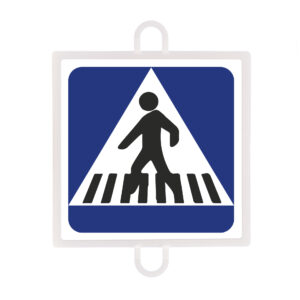 Panel de señalización tráfico de indicación nº 3 (paso peatones)