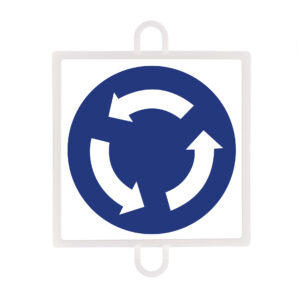 Panel de señalización tráfico de obligación nº 4 (intersección)