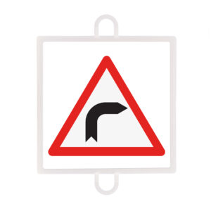 Panel de señalización tráfico de peligro nº 11 (curva derecha)
