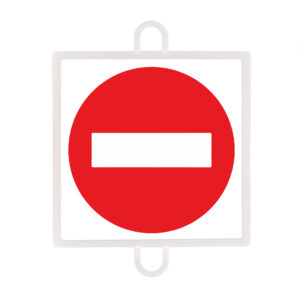 Panel de señalización tráfico de prohibición nº 1 (dirección contraria)