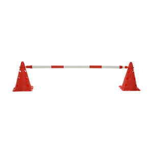 Pica para valla extensible rojo/blanco
