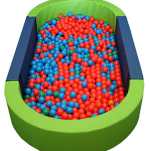 Piscina ovalada llenado pelotas, 300x150x40cm alto x 15cm ancho