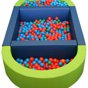 Piscina ovalada plus llenado pelotas, 300x150x40cm alto x 15cm ancho (transformable en dos)