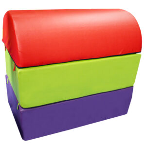 Plinton desmontable curvo de espuma -tres piezas- 100x60x90cm