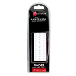 Protector de pala de pádel shockout shockskin transparente