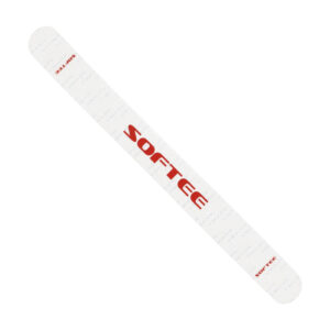 Protector de pala de pádel softee padel 1t redondo transparente rojo