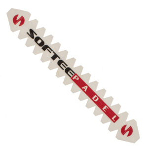Protector de pala de pádel softee padel dentado blanco