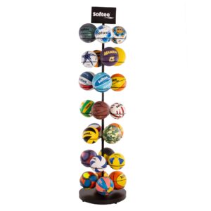 Rack expositor balones estilo árbol rotativo