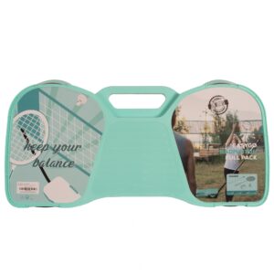 Set bádminton portátil con 2 raquetas